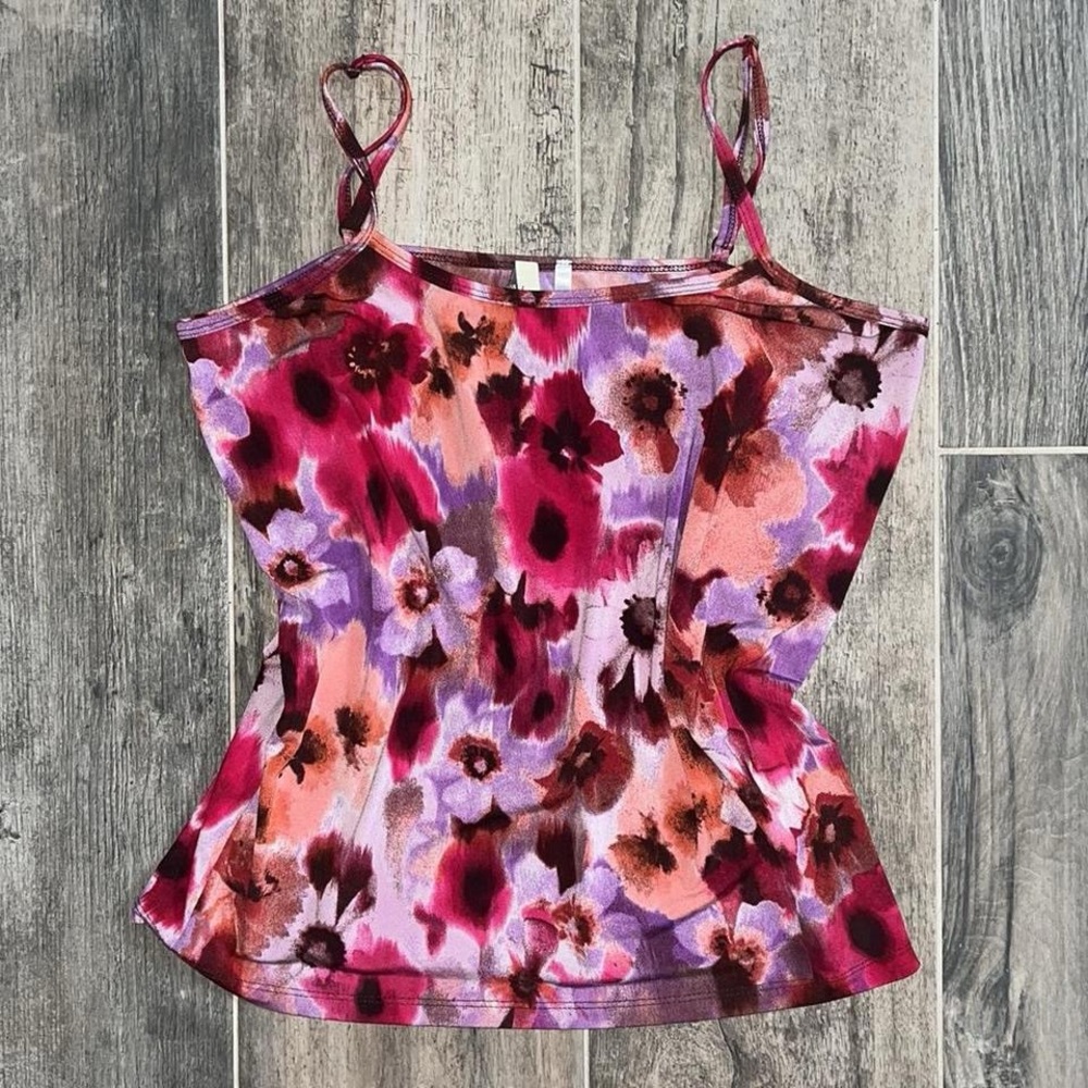 Suki Y2K Coquette Floral Tank Top